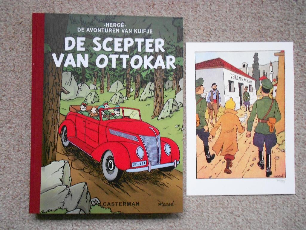 Kuifje - De Scepter van Ottokar- hc + ex-libris nr 36 van 99, Boeken, Eén stripboek, Nieuw, Ophalen of Verzenden, Herge