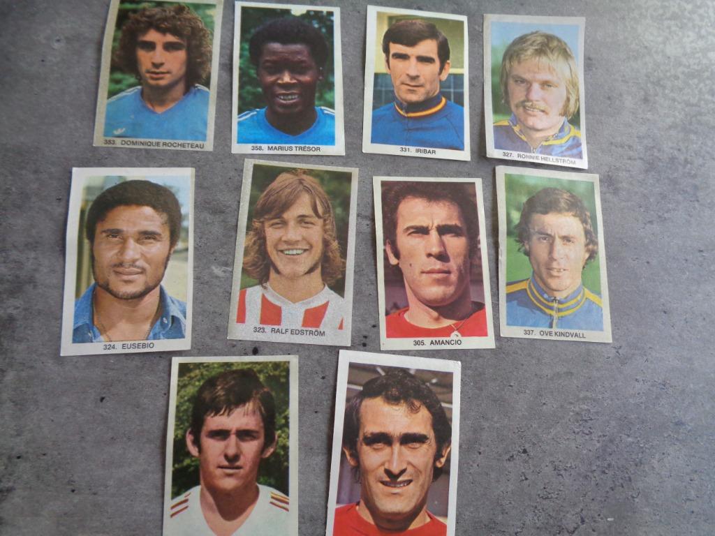 images de football 10x WORLD STARS années 70 années 70 éd., Envoi