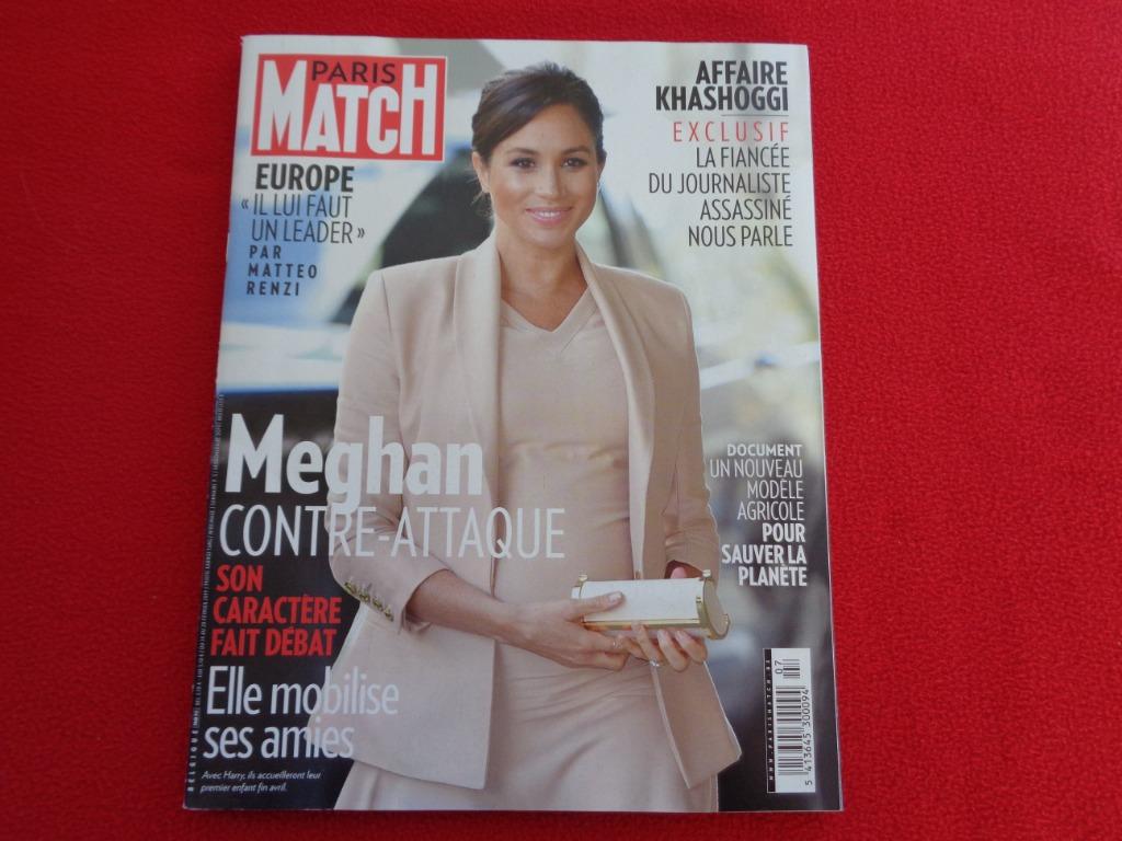 Paris Match Meghan contre-Attaque 2019, Collections, Enlèvement ou Envoi, Comme neuf, Magazine ou livre