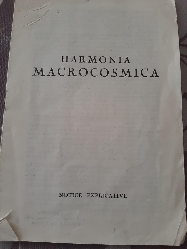 HARMONICA MACROCOSMISCA, Ophalen, Gebruikt, Overige onderwerpen, Prent
