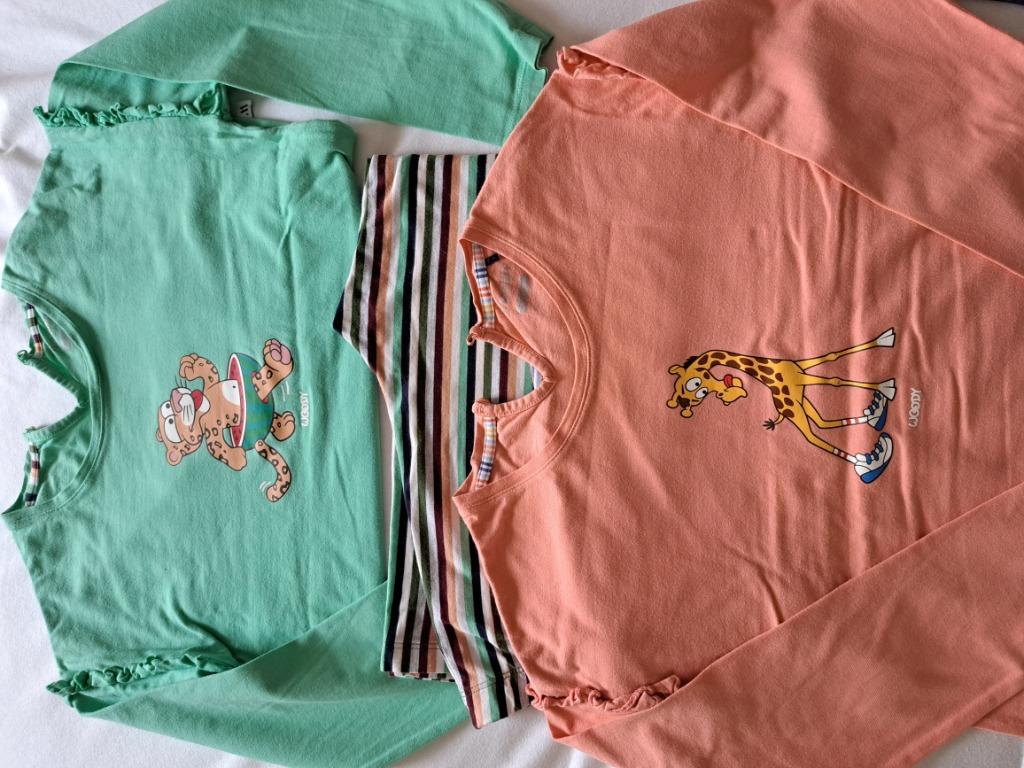 2 Woody meisjes pyjama maat 128, Kinderen en Baby's, Kinderkleding | Maat 128, Ophalen, Nacht- of Onderkleding, Meisje, Zo goed als nieuw