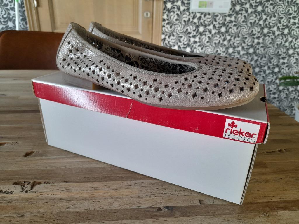 Rieker anti-stress ballerina's maat 39, Zo goed als nieuw, Grijs, Rieker, Ballerina's