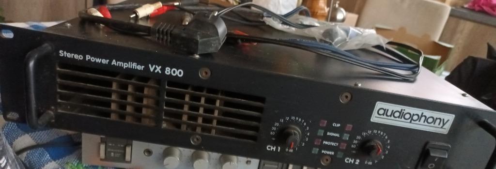 Audiophony Versterker Stereo Power Amplifier VX800, Autres marques, Enlèvement, 120 watts ou plus, Stéréo