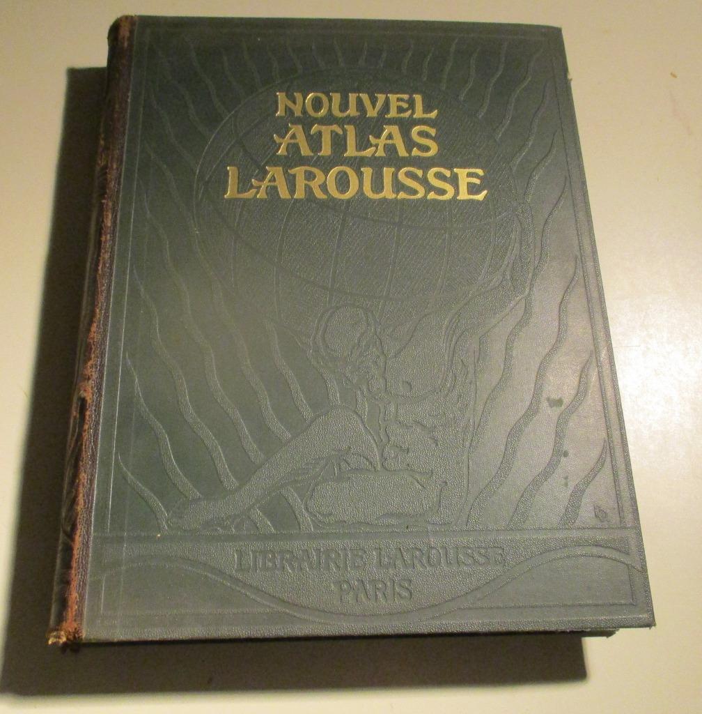 Belle ancienne Nouvelle Atlas Larousse - 1924, Enlèvement ou Envoi