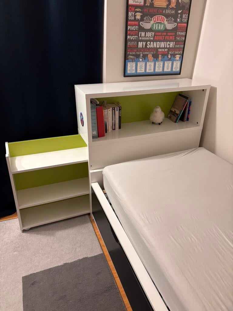Tete de lit avec tiroir laterale, 90 cm, Enlèvement, Une personne, Comme neuf