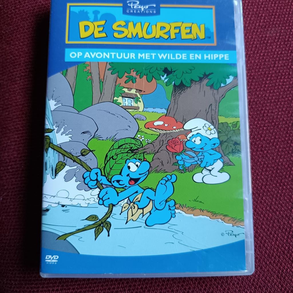 Dvd de smurfen op avontuur met wilde en hippe, Ophalen of Verzenden, Zo goed als nieuw