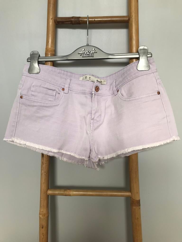 Mauve / lila short, maat 40, Gedragen