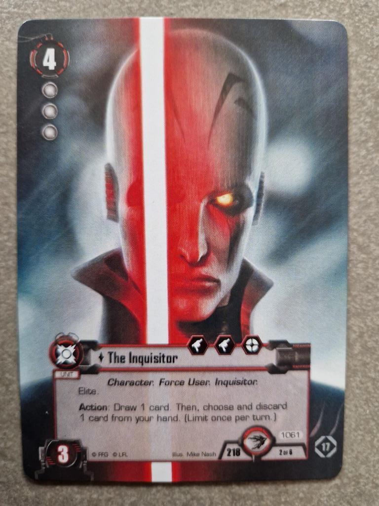 Star Wars Jce Lcg The Card Game The Inquisitor Alt Art promo, Ophalen of Verzenden, Zo goed als nieuw, Spel