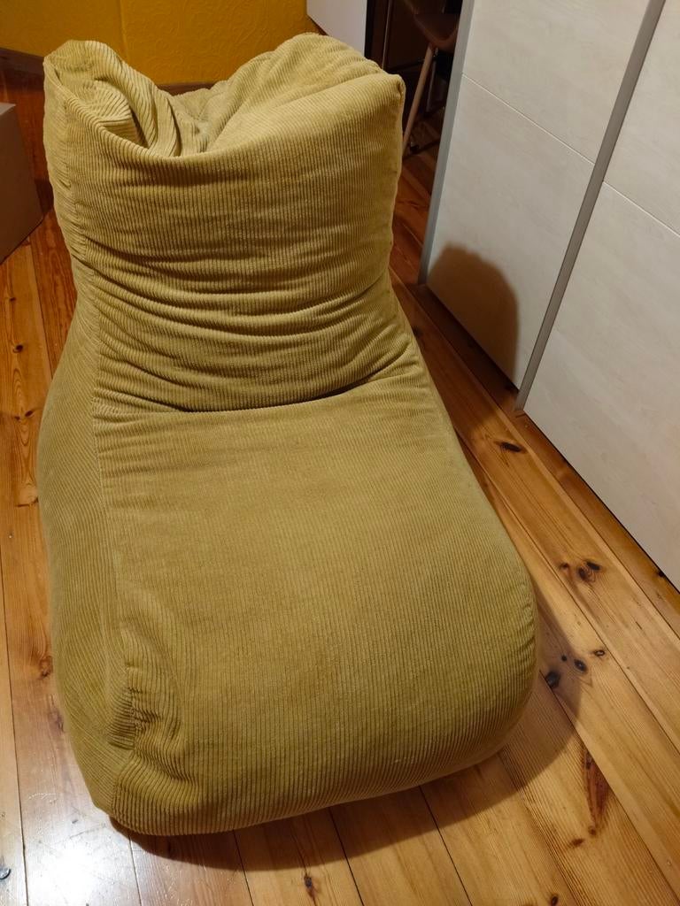 Zitzak / poef van Drop & Sit, Huis en Inrichting, Zitzakken, Ophalen, Zo goed als nieuw, Groen, Zitzak
