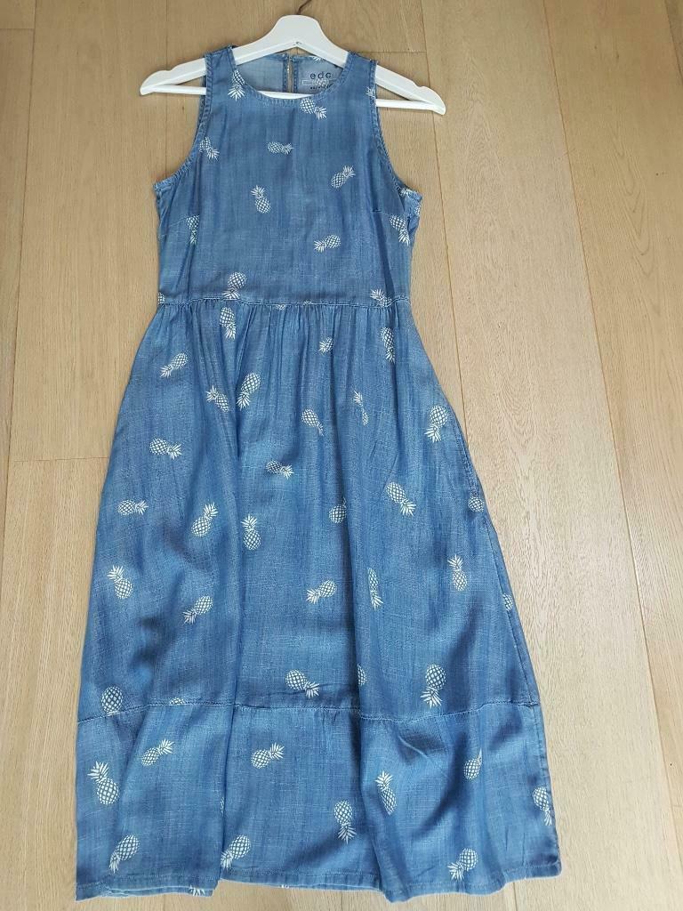 Prachtige, halflange jurk 'EDC' NIEUW! (Maat: XS), Neuf, Enlèvement ou Envoi, Taille 34 (XS) ou plus petite, Bleu