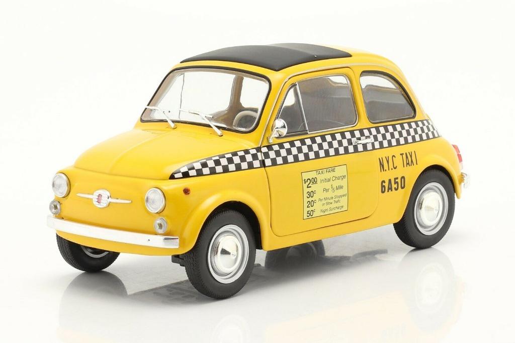 1:18 Solido 1801407 Fiat 500 L Taxi New York City 1965, Hobby & Loisirs créatifs, Voitures miniatures | 1:18, Neuf, Voiture, Solido