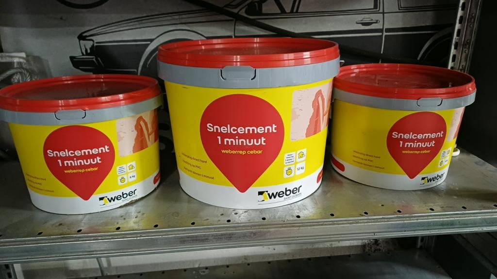 Weber snel cement, Doe-het-zelf en Bouw, Ophalen