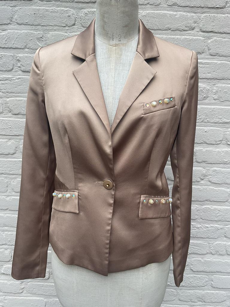 Jasje van Roccobarocco, maat 38, Kleding | Dames, Ophalen of Verzenden, Maat 38/40 (M), Bruin, Jasje