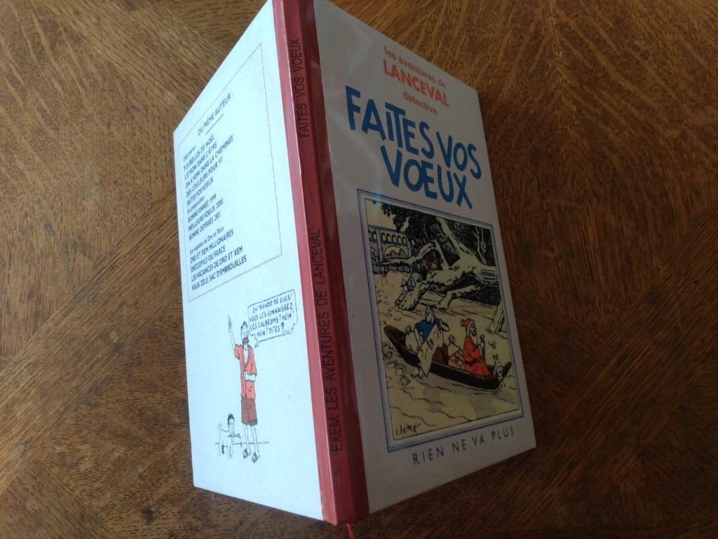 TINTIN/Exem-Lanceval "FAITES VOS VOEUX", Parodie A5 CARTONE, Livres, Enlèvement ou Envoi