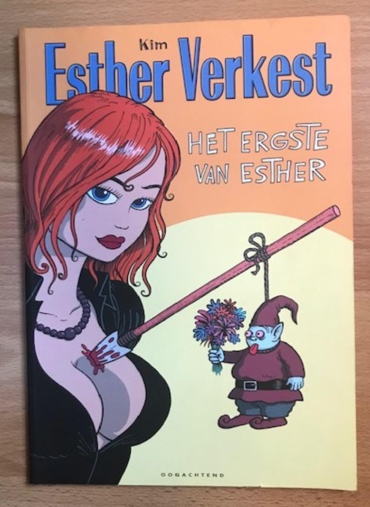 ESTHER VERKEST - HET ERGSTE VAN ESTHER - KIM - P-MAGAZINE, Gelezen, Eén stripboek, Ophalen of Verzenden, Kim