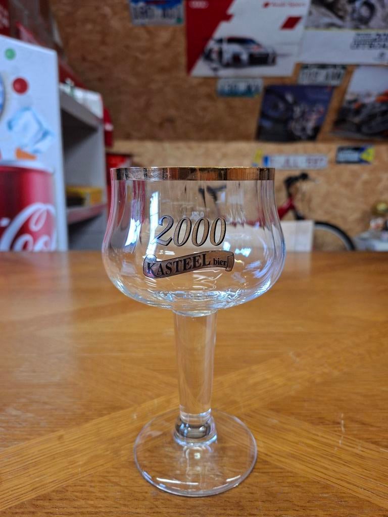 Glas Kasteelbier 2000, Verzamelen, Ophalen of Verzenden, Zo goed als nieuw, Bierglas