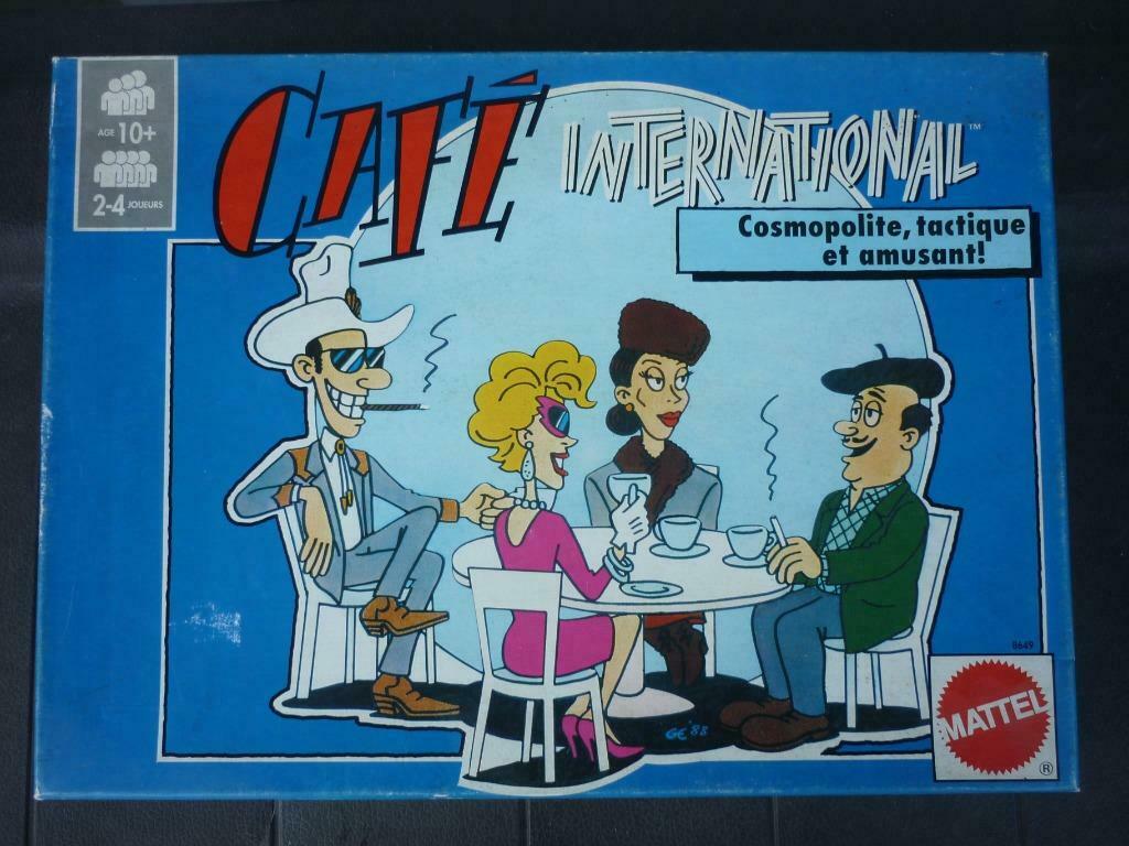 Jeu de société - Café International - Mattel, Trois ou quatre joueurs, Enlèvement ou Envoi, Utilisé, Mattel