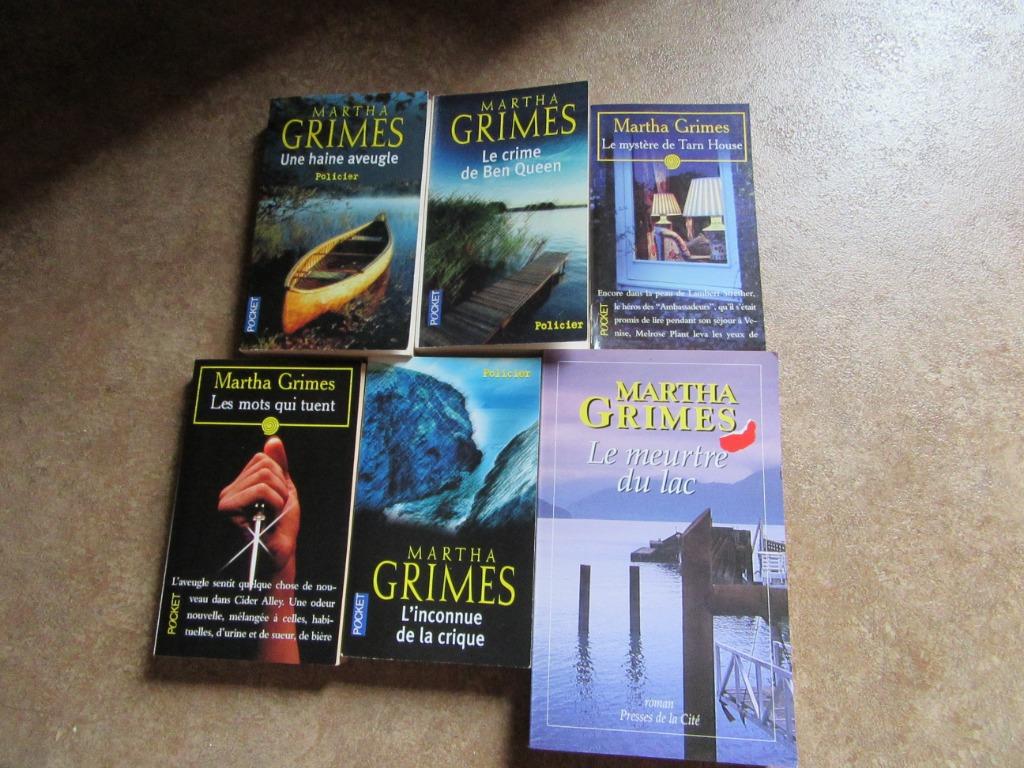 D 6 romans de Martha Grimes éd Pocket 1 presses de la cité, Enlèvement, Utilisé