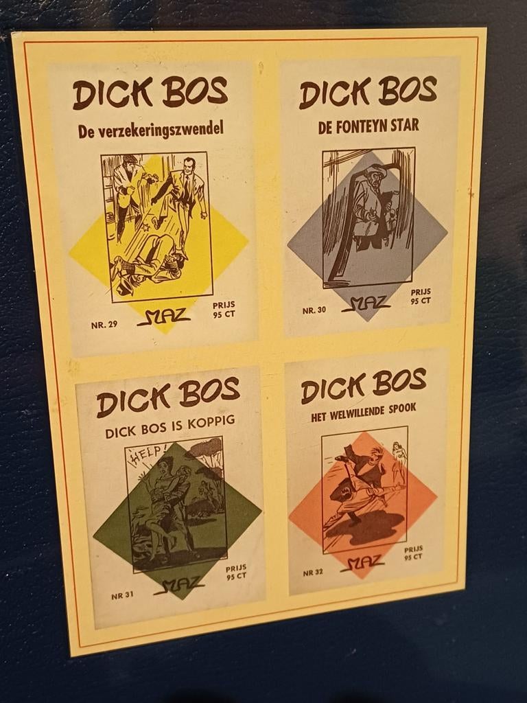 Lot kunstlederen hardcovers Dick Bos in nieuwstaat, Meerdere stripboeken, Ophalen of Verzenden, Nieuw