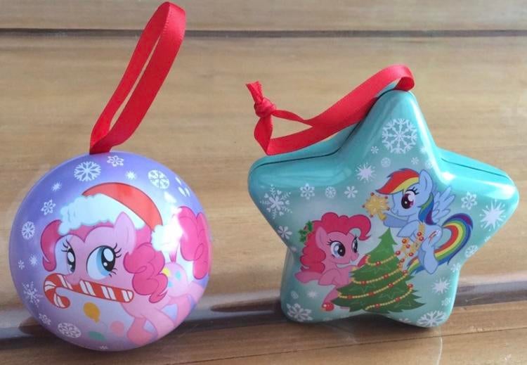 Blikken kerstballen,My Little Pony,Arielle,prinsessen, Diversen, Ophalen of Verzenden, Zo goed als nieuw