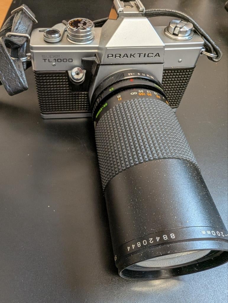 Appareil photo reflex Praktica Super TL 1000 + 3 objectifs, Enlèvement ou Envoi, Utilisé