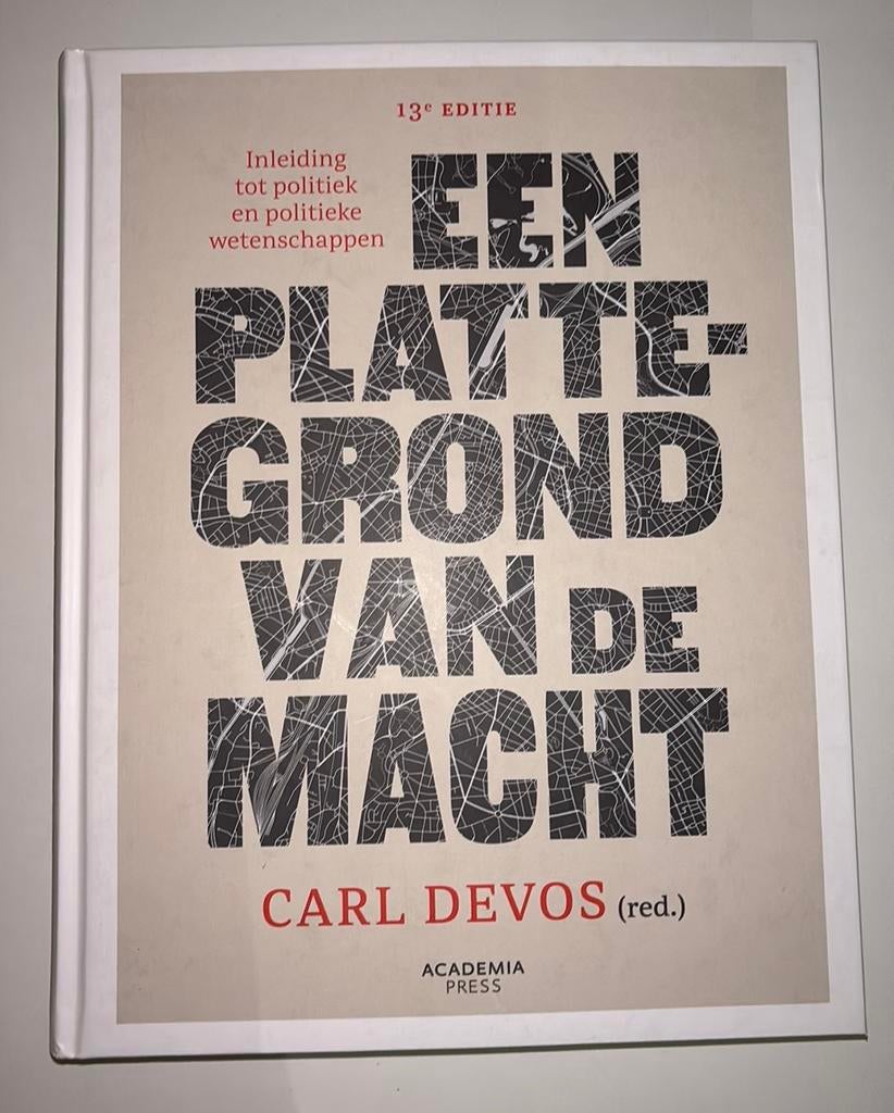 Een Plattegrond Van De Macht (13e editie) 2025, Ophalen, Nieuw, Hoger Onderwijs, Carl Devos