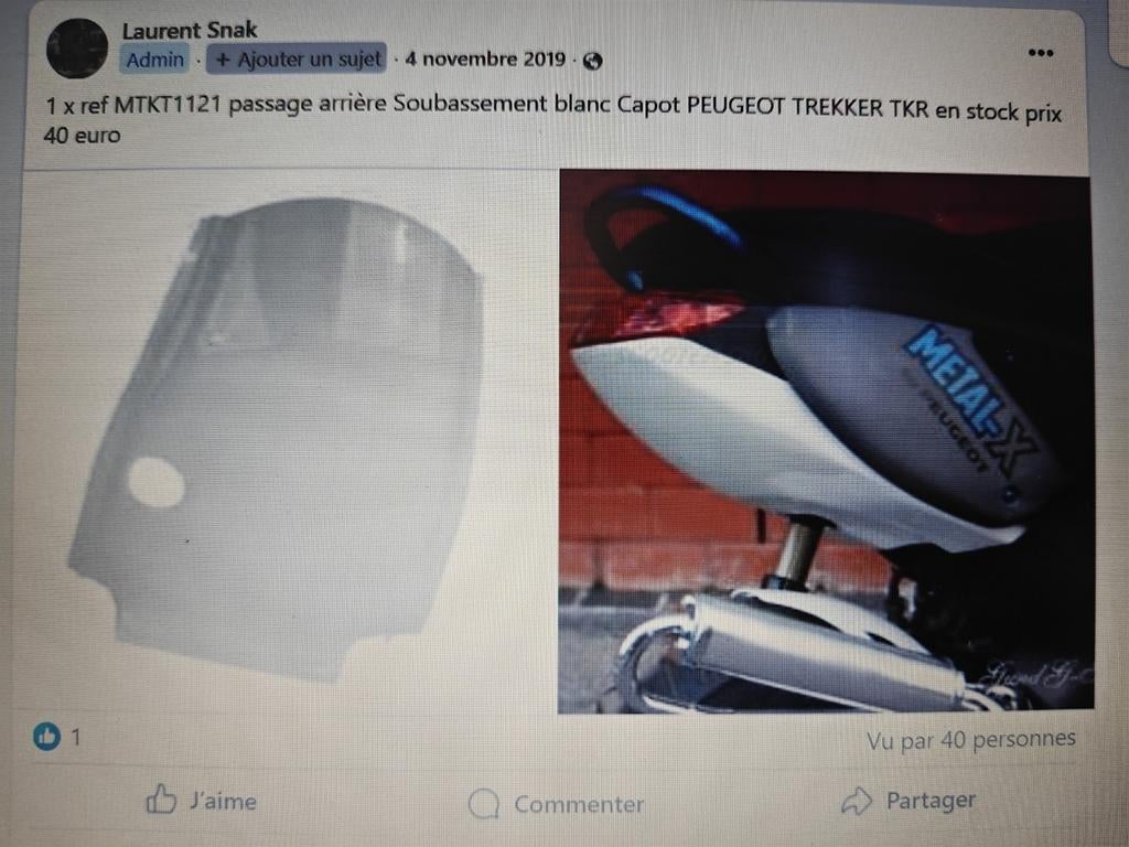 Peugeot trekker tkr passage arrière, Ophalen of Verzenden, Nieuw, Peugeot