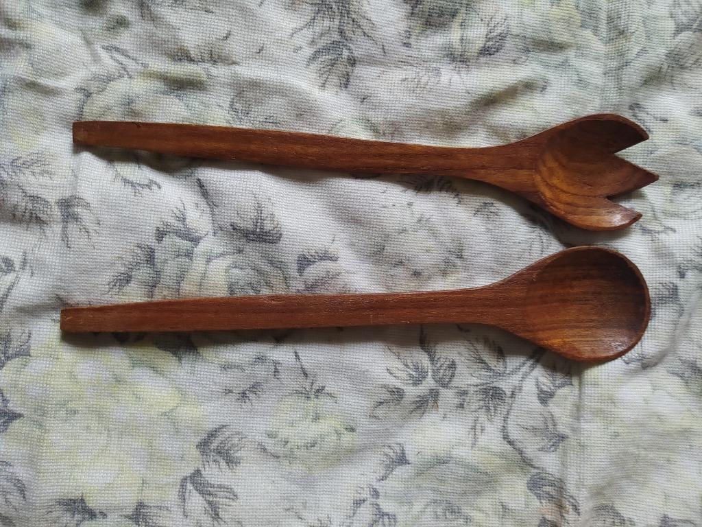 nouveau set à salade en bois, Enlèvement ou Envoi, Neuf, Bois, Résiste au lave-vaisselle