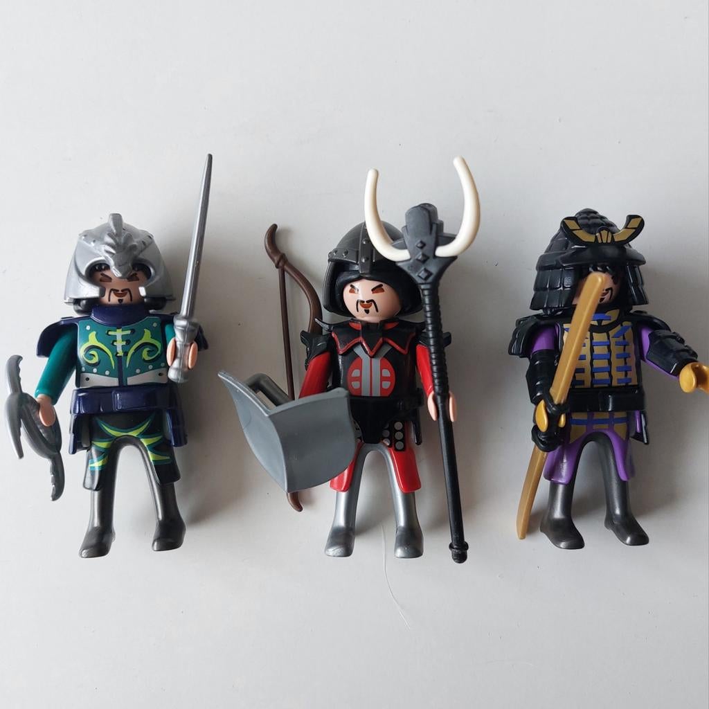Playmobil. Setje van 3 gewapende Aziatische soldaten. In hee, Ophalen