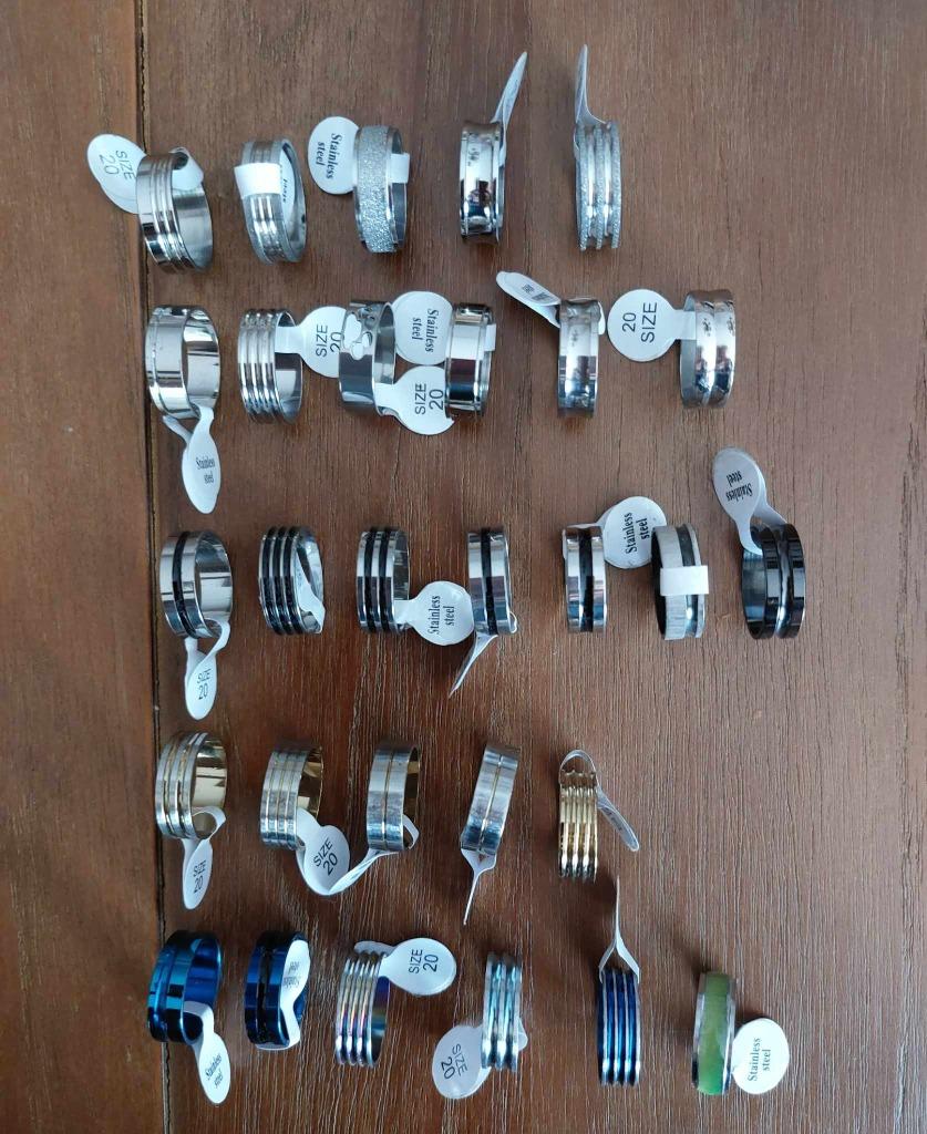 Ringen maat 20, Handtassen en Accessoires, Ringen, Verzenden, Nieuw, Overige kleuren, Dame of Heer