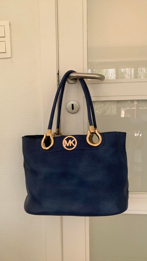 Michael kors handtas blauw handtas, Ophalen, Zo goed als nieuw, Blauw, Handtas