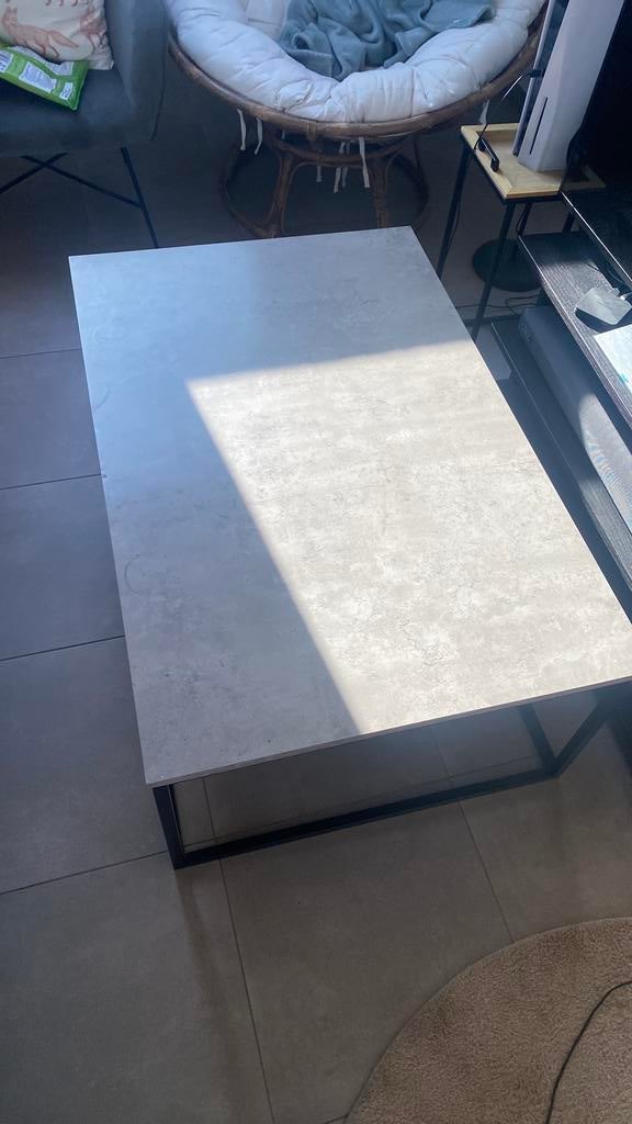 Salontafel jysk betonmotief, Ophalen, Gebruikt