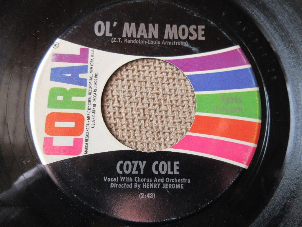 Cozy Cole – Ol' Man Mose / Christopher Columbus, Single, Comme neuf, 7 pouces, R&B et Soul