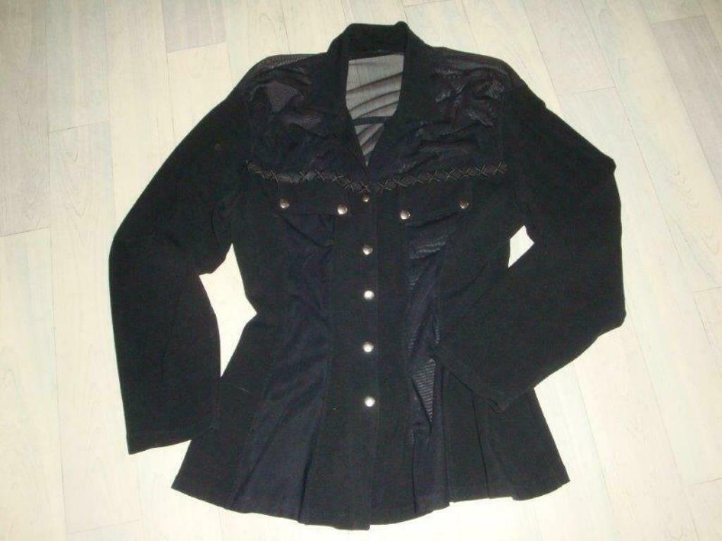 zwart vestje/cardigan met drukknopen Terre Bleu, Kleding | Dames, Terre Bleu, Ophalen, Maat 38/40 (M), Zwart
