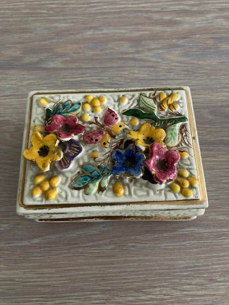 Keramiek dosje potje van Hubert Bequet. Made in Belgium., Antiek en Kunst, Antiek | Keramiek en Aardewerk, Ophalen of Verzenden