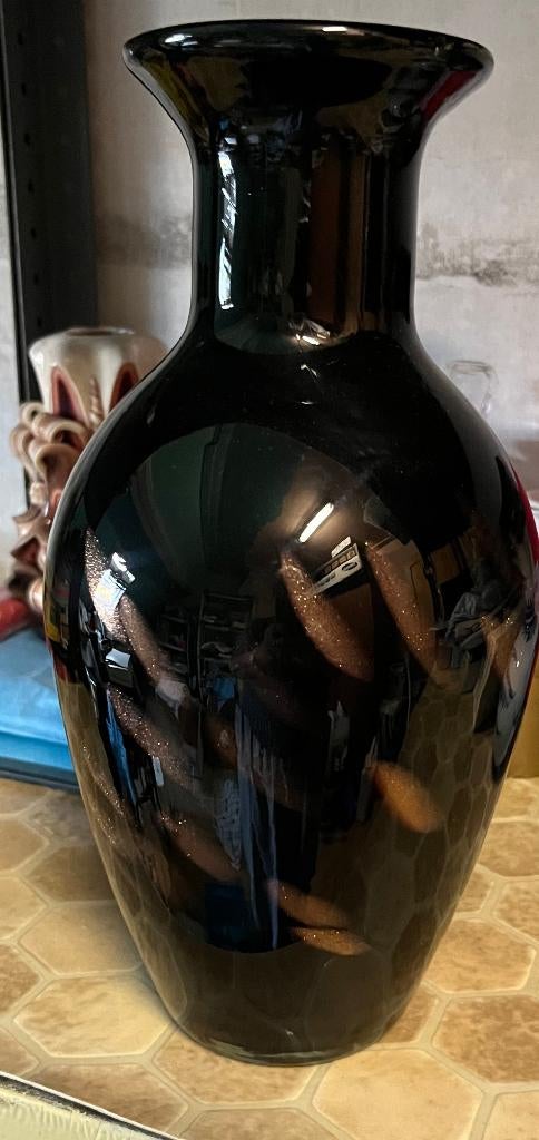 zwarte vaas, Maison & Meubles, Accessoires pour la Maison | Vases, Neuf, Moins de 50 cm, Enlèvement, Autres matériaux