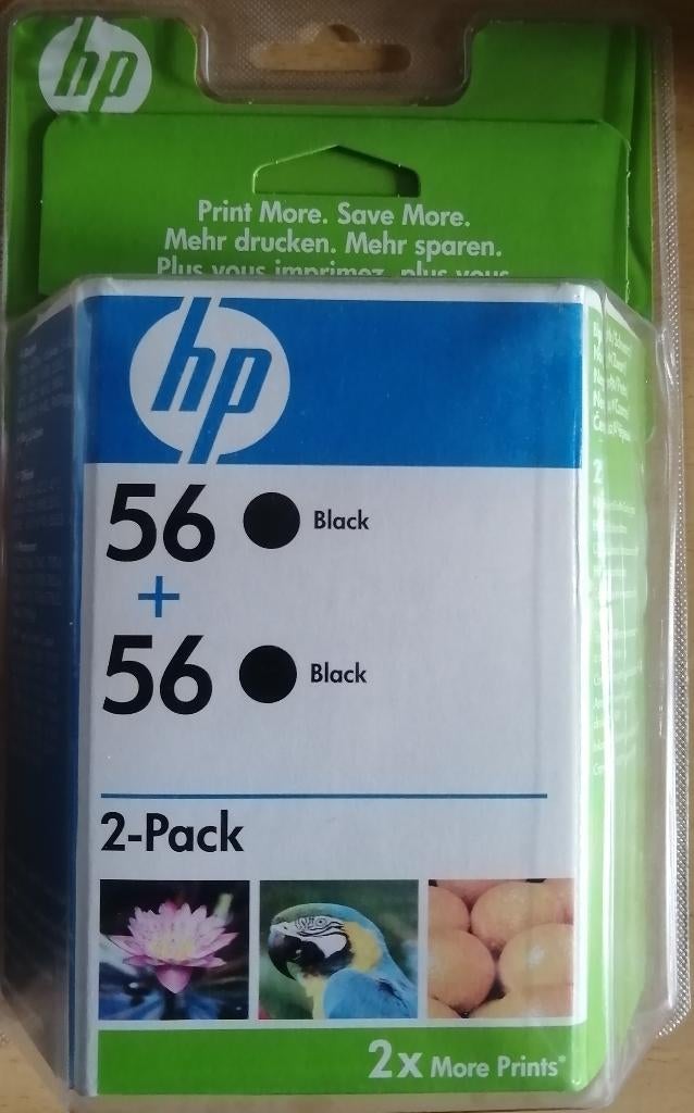 Cartouche d'encre HP 56 Noir x2 - Multipack, Computers en Software, Verzenden, Nieuw, HP