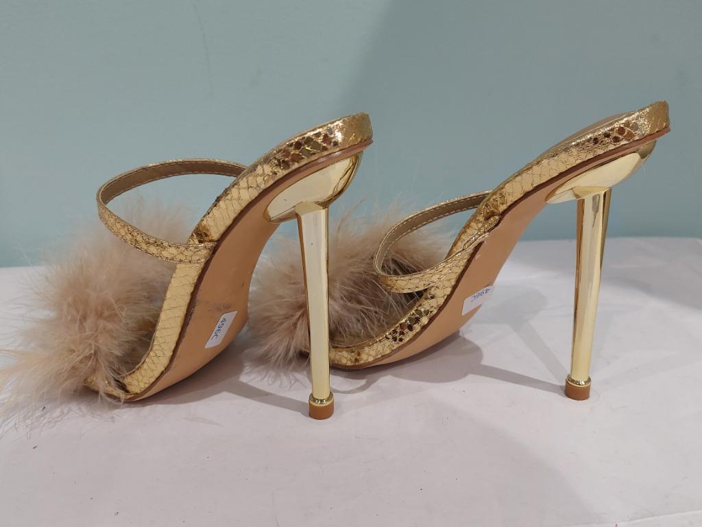 496C* SHEIN - sexy sandales dorées high heels (36), Neuf, Autres couleurs, SHEIN, Sandales et Mûles