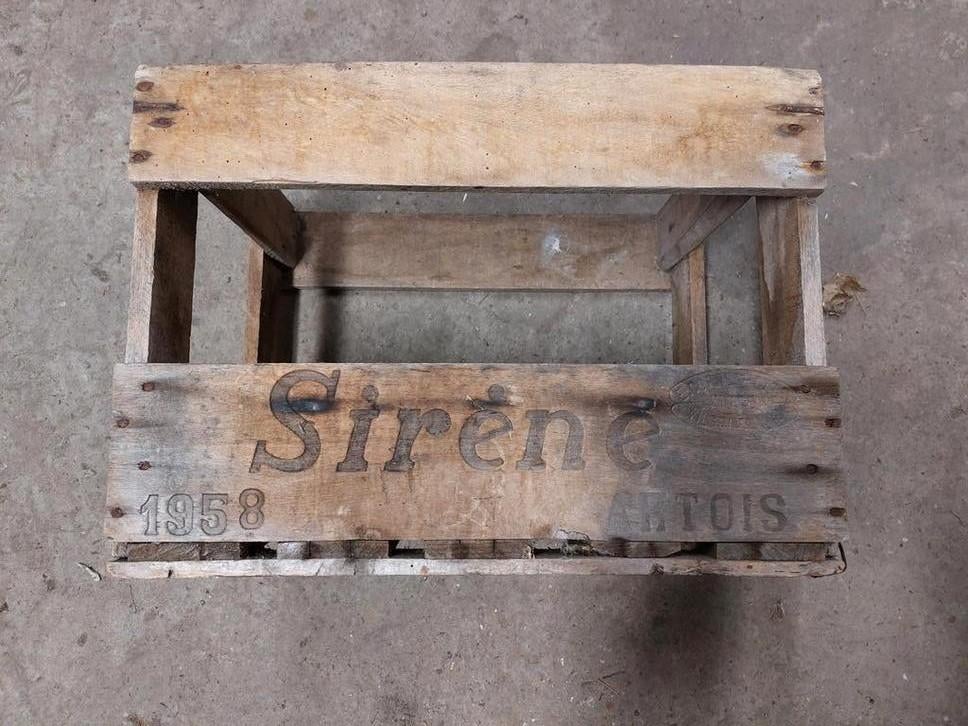 Decoratieve houten bak Sirene - 1958, Antiek en Kunst, Ophalen