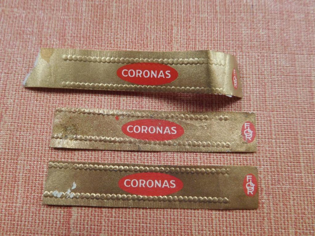 Bagues de cigare fabricant Coronas, Enlèvement ou Envoi, Utilisé, Bagues de cigare