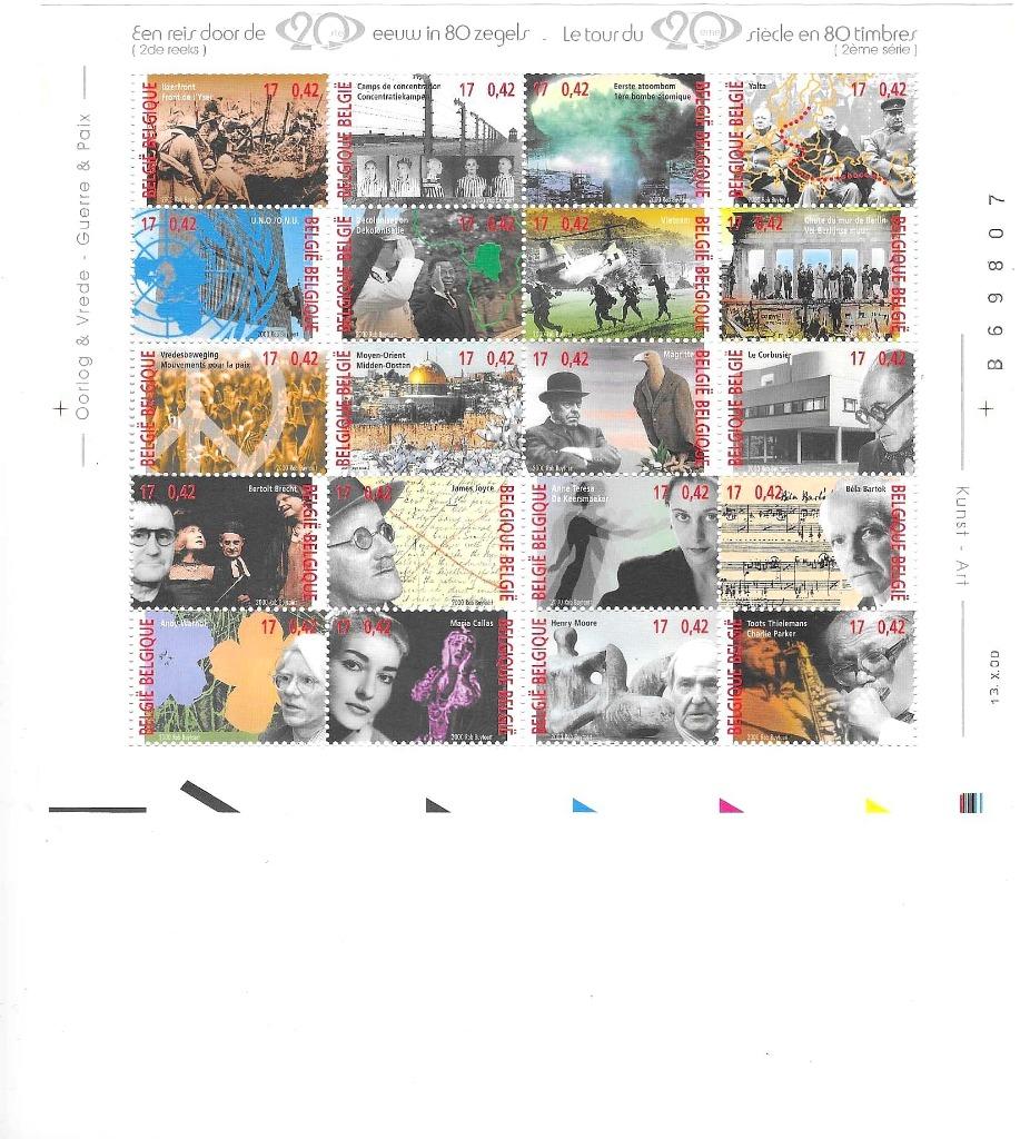België Blok 87 Reis door de 20ste eeuw 2 **, Postzegels en Munten, Postzegels | Europa | België, Frankeerzegel, Ophalen of Verzenden