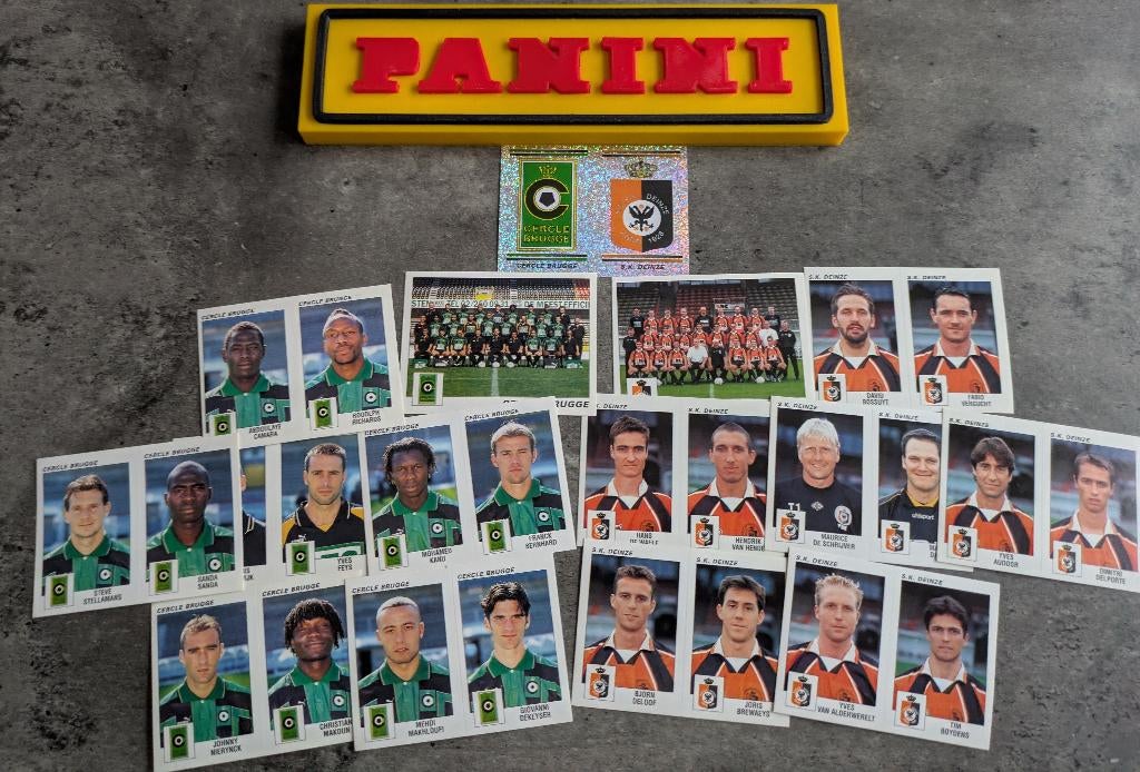 PANINI STICKERS 15X FOOTBALL 2001 CERCLE BRUGGE/DEINZE, Verzenden, Nieuw