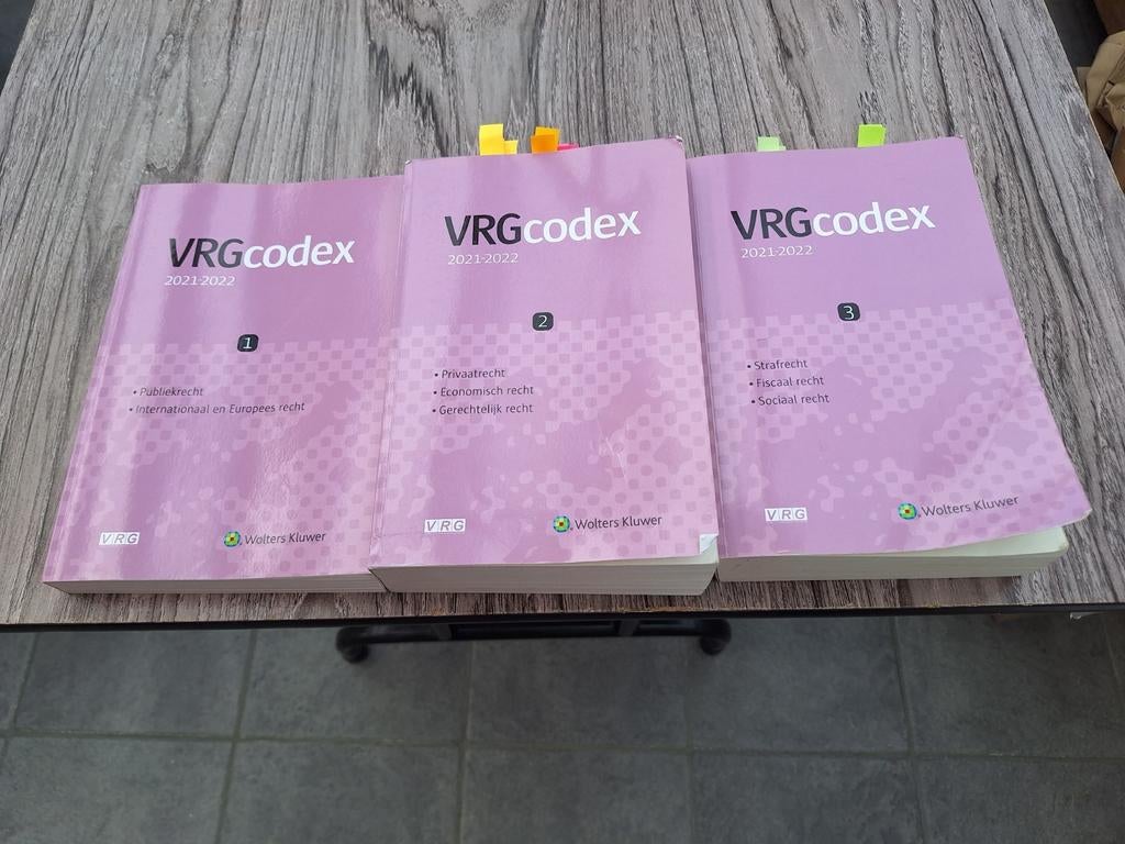vrgcodex 2020-2021, Boeken, Studieboeken en Cursussen, Ophalen of Verzenden, Zo goed als nieuw