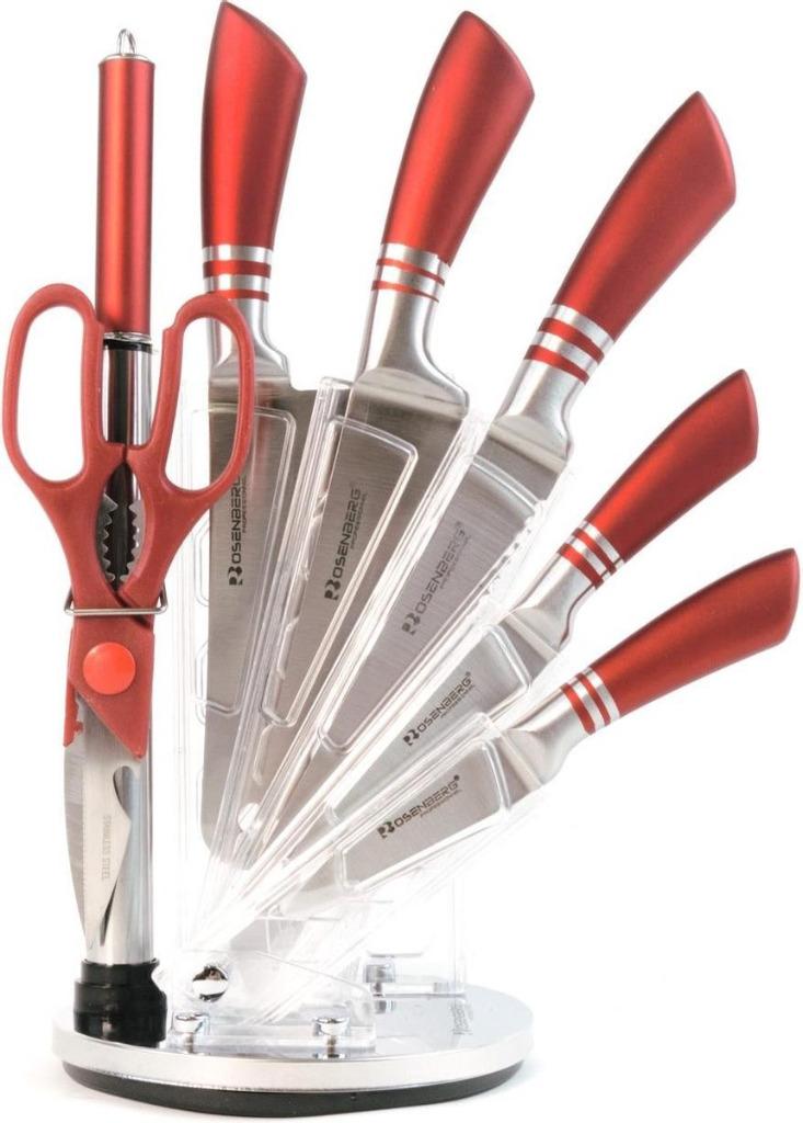 Ensemble de couteaux standard 8dlg en 2 couleurs — Nouveau, Maison & Meubles, Cuisine | Couverts, Neuf, Autres matériaux, Enlèvement ou Envoi