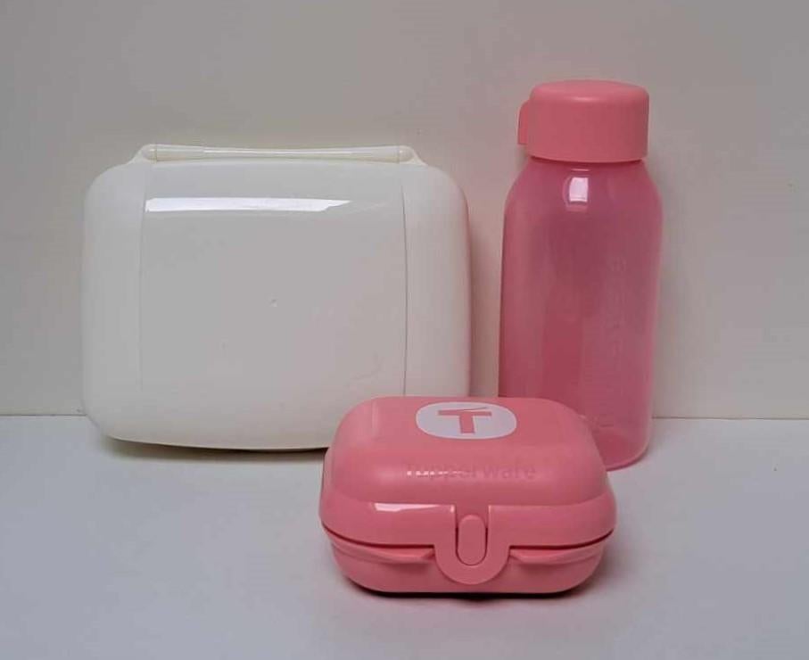 Tupperware™ « Set Déjeuner - Take Away » blanc et rose, Enlèvement ou Envoi, Neuf, Blanc, Boîte