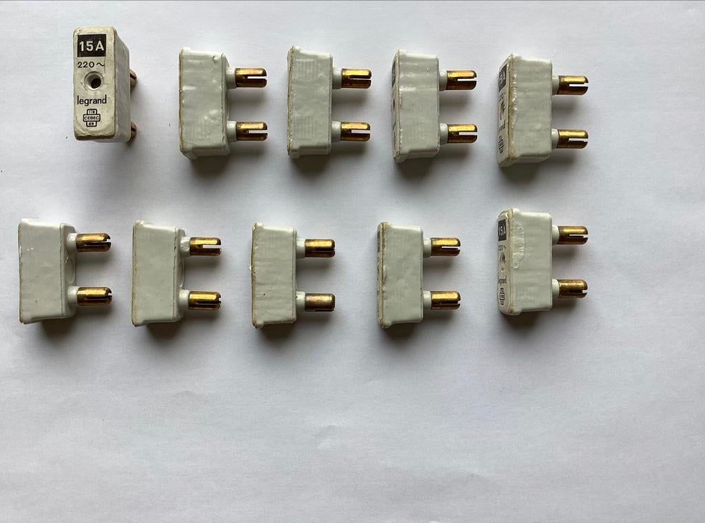 retro zekeringen, Doe-het-zelf en Bouw, Elektriciteit en Kabels, Ophalen, Gebruikt