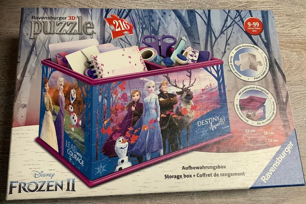 Disney Frozen 2 3D puzzel opbergdoos, Ophalen, Zo goed als nieuw
