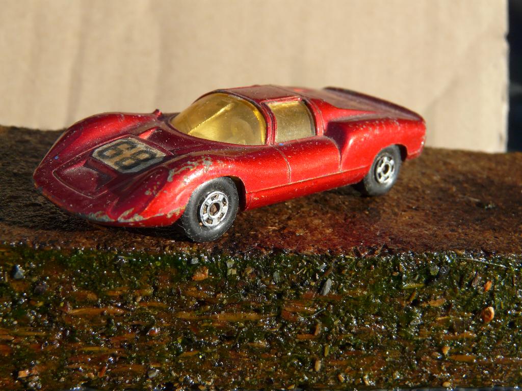 Matchbox  4 vintage race auto's, Ophalen, Gebruikt, Auto