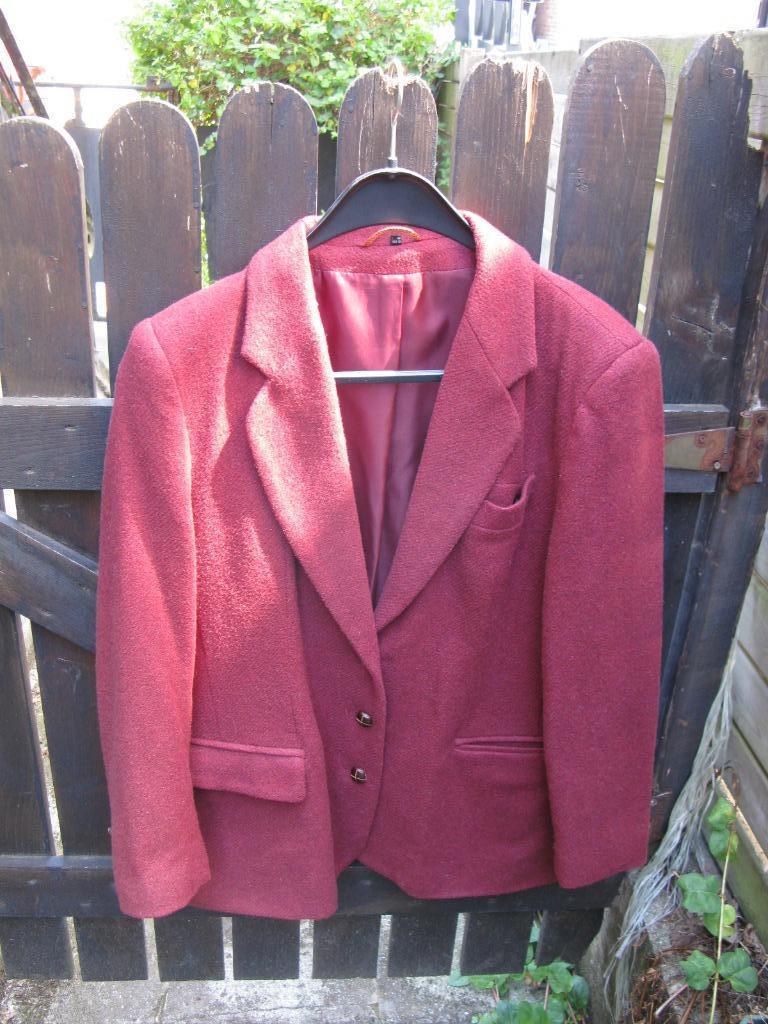 Veste dame laine doublée T42, Enlèvement ou Envoi, Comme neuf, Taille 42/44 (L), Brun