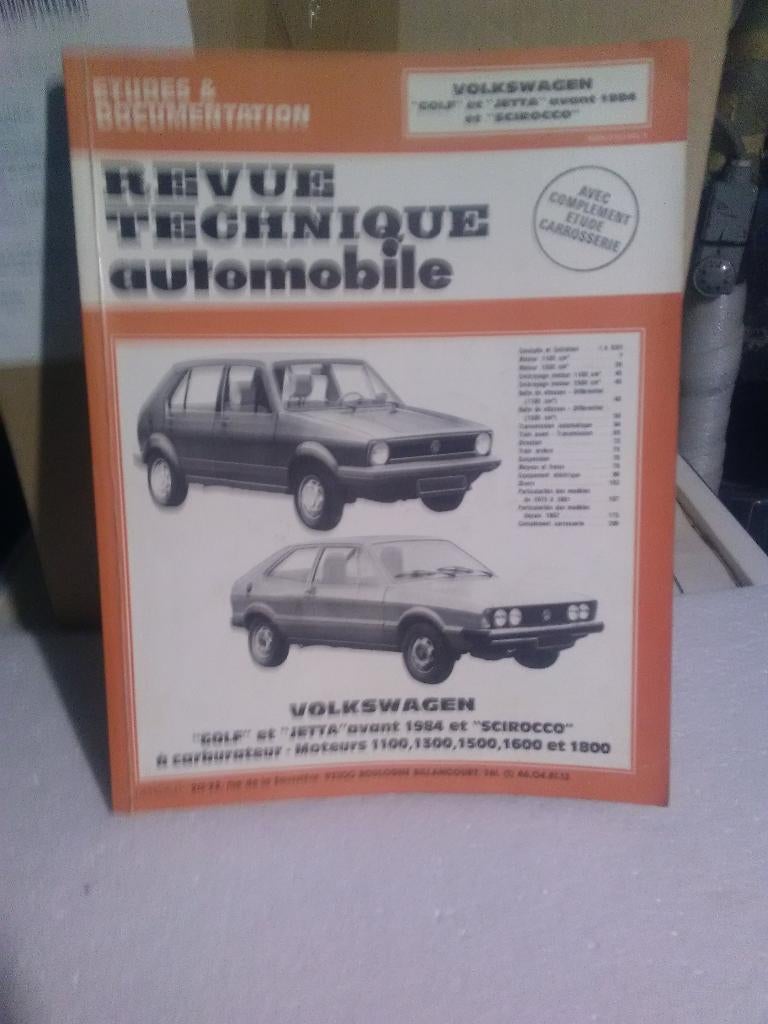 VW golf 2 'revue technique, Enlèvement ou Envoi, Utilisé, Volkswagen
